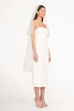 STAUD CUSTOM EMBROIDERED VEIL> Bridal