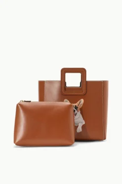 STAUD | CUSTOM SHIRLEY LEATHER BAG | SADDLE> Custom Handbags|Custom Handbags