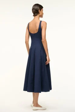 STAUD | WELLS DRESS> Midi Dresses|Dresses