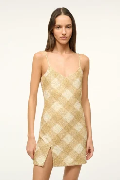 STAUD ACQUA DRESS GOLDEN HOUR> The Evening Edit|Mini Dresses
