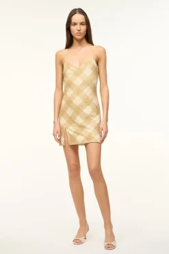 STAUD ACQUA DRESS GOLDEN HOUR> The Evening Edit|Mini Dresses