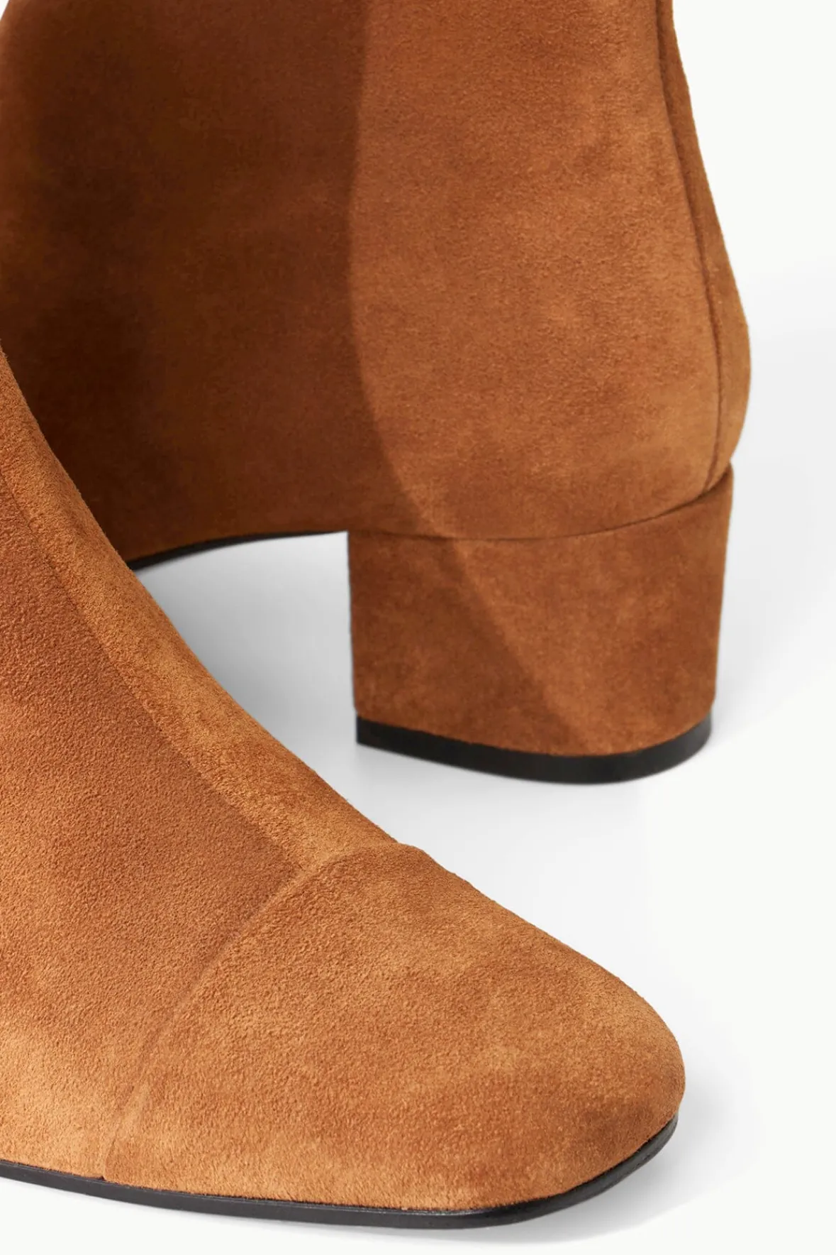 STAUD AIMEE SHORT BOOT TAN SUEDE> Boots