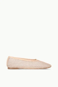 STAUD ALBA BALLET FLAT CRYSTAL MESH> The Evening Edit|Mules & Flats