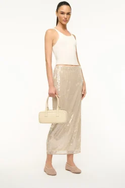 STAUD ALBA BALLET FLAT CRYSTAL MESH> The Evening Edit|Mules & Flats
