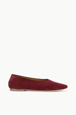 STAUD ALBA BALLET SUEDE> Mules & Flats