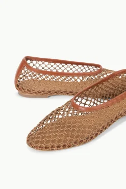 STAUD ALBA BALLET TAN NETTING><noscript><img width=
