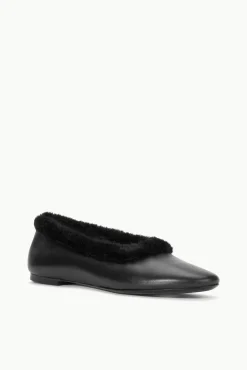 STAUD ALBA FAUX FUR TRIM BALLET><noscript><img width=