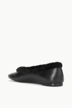 STAUD ALBA FAUX FUR TRIM BALLET><noscript><img width=