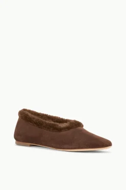 STAUD ALBA FAUX FUR TRIM BALLET><noscript><img width=