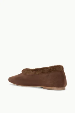STAUD ALBA FAUX FUR TRIM BALLET><noscript><img width=