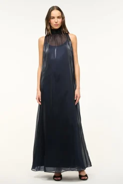 STAUD ALBEE DRESS MIDNIGHT BLACK> The Evening Edit