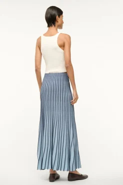 STAUD ALEIDA SKIRT NAVY CLEAR BLUE> Skirts