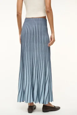 STAUD ALEIDA SKIRT NAVY CLEAR BLUE><noscript><img width=