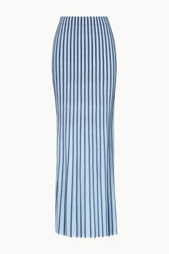 STAUD ALEIDA SKIRT NAVY CLEAR BLUE><noscript><img width=