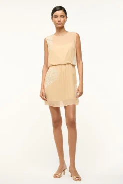 STAUD AMELIE DRESS SANDY PALM> Mini Dresses|Dresses