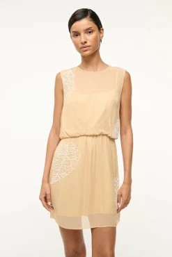 STAUD AMELIE DRESS SANDY PALM><noscript><img width=
