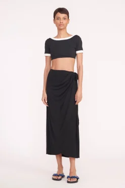 STAUD ANGELICA WRAP SKIRT> Swim|Cover-ups