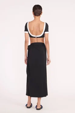 STAUD ANGELICA WRAP SKIRT><noscript><img width=