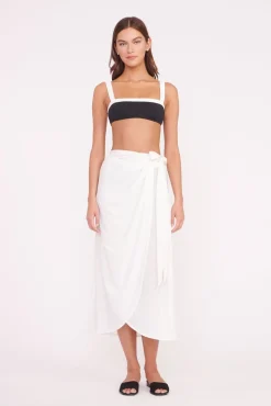 STAUD ANGELICA WRAP SKIRT> Swim|Cover-ups