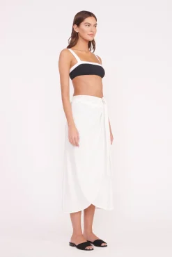 STAUD ANGELICA WRAP SKIRT> Swim|Cover-ups