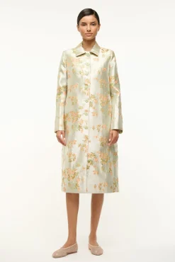 STAUD ANTOINETTE COAT METALLIC BLOOM> Outerwear & Jackets|The Evening Edit