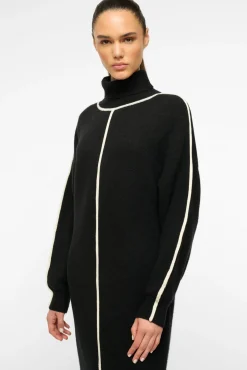 STAUD APRES DRESS BLACK IVORY><noscript><img width=