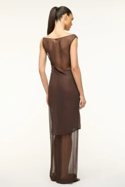 STAUD ASTAIRE TOP DARK CHOCOLATE><noscript><img width=