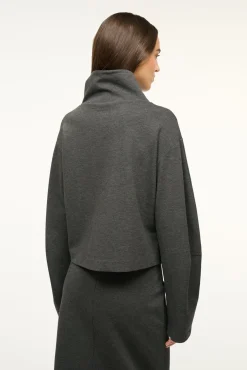 STAUD BINOCHE TOP HEATHER GREY><noscript><img width=