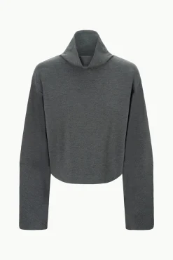 STAUD BINOCHE TOP HEATHER GREY><noscript><img width=