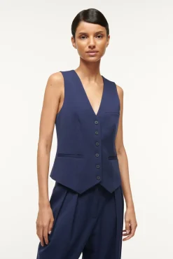 STAUD BRETT VEST> The Evening Edit