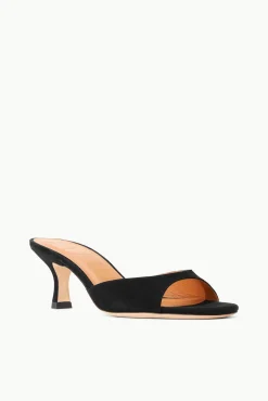 STAUD BRIGITTE MULE BLACK SUEDE><noscript><img width=