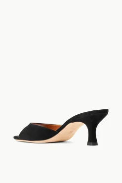 STAUD BRIGITTE MULE BLACK SUEDE><noscript><img width=