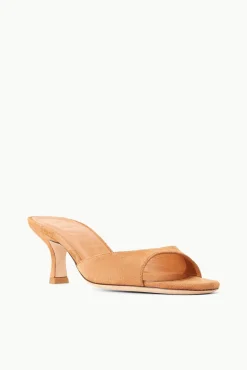 STAUD BRIGITTE MULE TAN SUEDE><noscript><img width=
