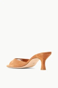 STAUD BRIGITTE MULE TAN SUEDE><noscript><img width=