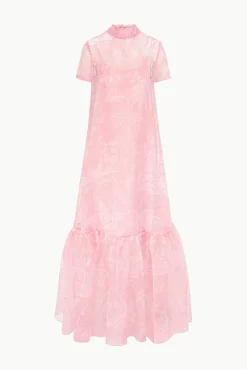 STAUD CALLUNA DRESS CHERRY BLOSSOM IVORY TOILE><noscript><img width=