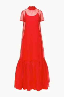 STAUD CALLUNA DRESS RED ROSE><noscript><img width=