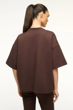 STAUD CAPSULE TOP DARK CHOCOLATE><noscript><img width=