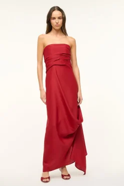 STAUD CARAVAGGIO DRESS> The Evening Edit|Maxi Dresses