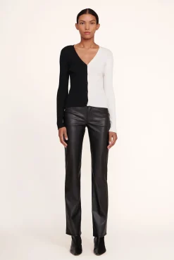 STAUD CARGO SWEATER | BLACK WHITE> Sweaters