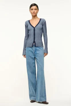 STAUD CARGO SWEATER NAVY CLEAR BLUE> Sweaters