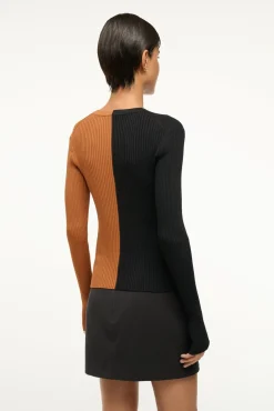 STAUD CARGO SWEATER TAN BLACK><noscript><img width=