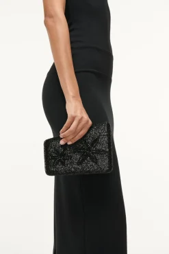STAUD CARMELLA BEADED CLUTCH BLACK STARFISH> Clutches & Handhelds