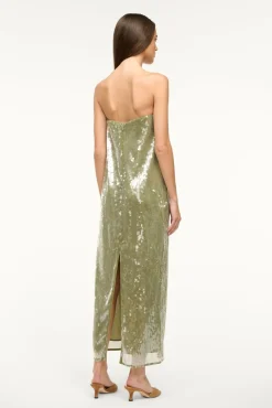STAUD CASEY DRESS GARDEN MOSS><noscript><img width=