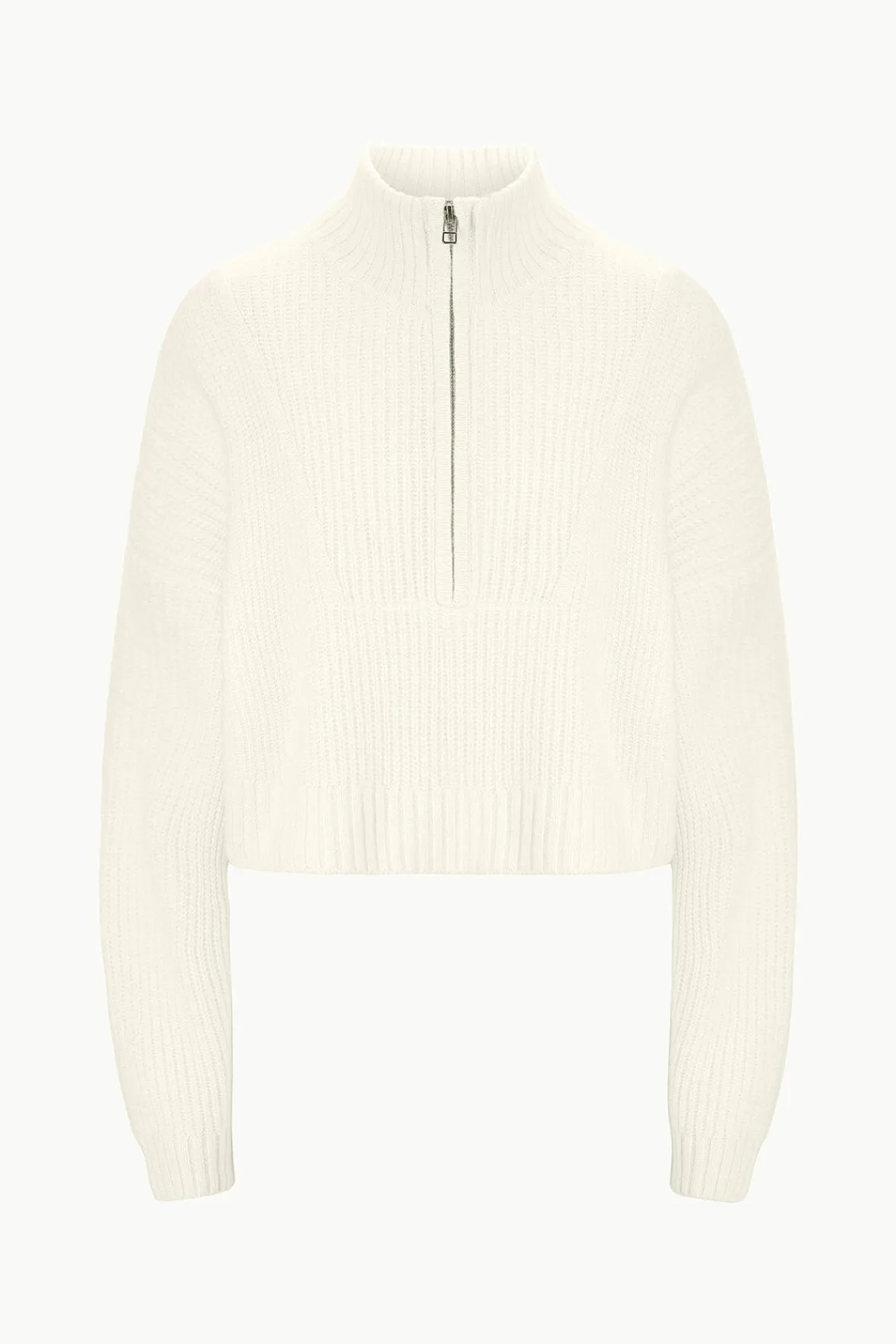 STAUD CASHMERE CROPPED HAMPTON SWEATER> Sweaters