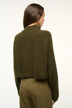 STAUD CASHMERE CROPPED HAMPTON SWEATER><noscript><img data-lazyloaded=