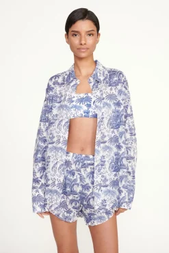 STAUD COLTON SHIRT BLUE TOILE><noscript><img width=