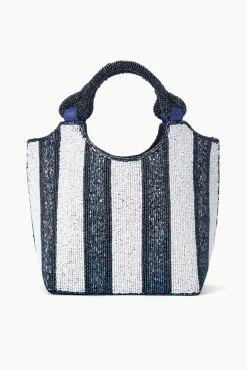 STAUD COTE BEADED BAG BRETON STRIPE> Bucket