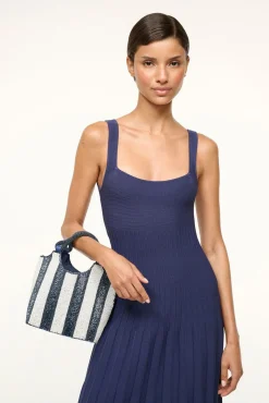 STAUD COTE BEADED BAG BRETON STRIPE> Bucket