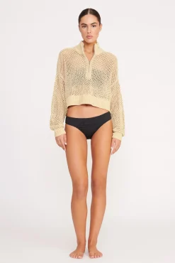 STAUD CROPPED HAMPTON SWEATER> Sweaters|Swim