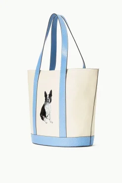 STAUD CUSTOM ALLORA TOTE CREAM BLUE> Custom Handbags|Totes